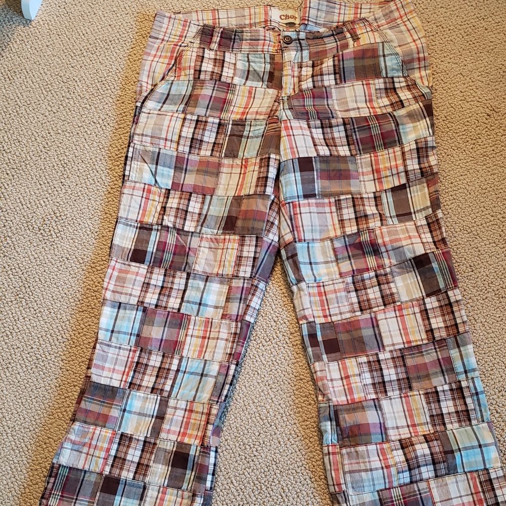 Chor Cotton Patchwork Golf Pants sz 19 Boho
